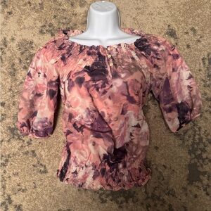 a.n.a Women's off the shoulder Blouse in Pink and Purple